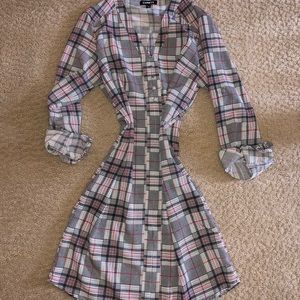 Express plaid business dress